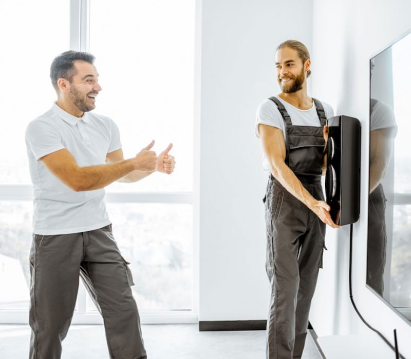 Guys Installing TV