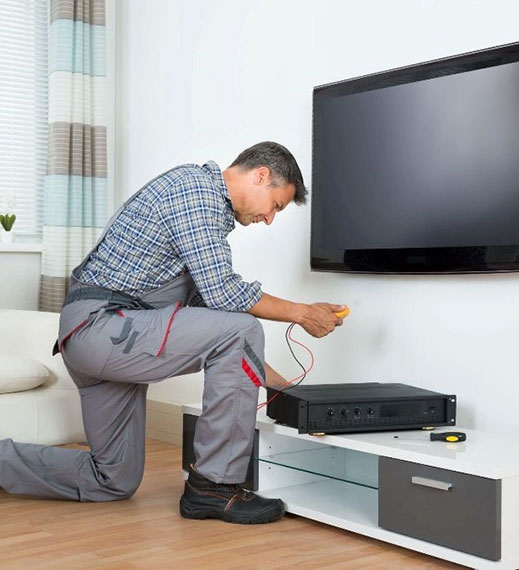 Guy Installing TV