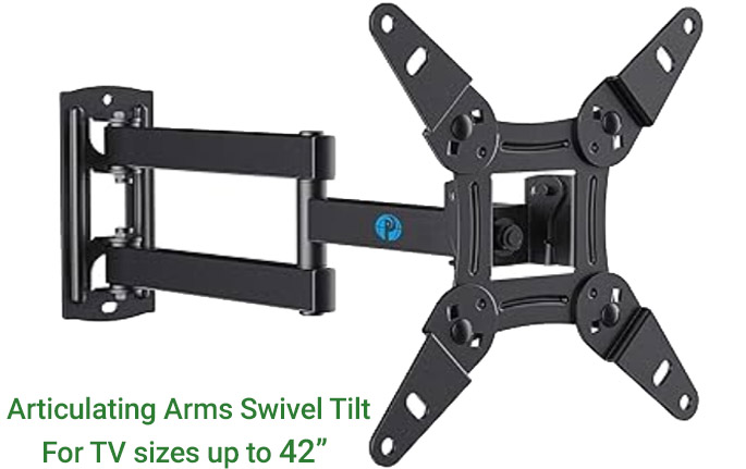 TVinstallguy.com Wall Mount Articulating Arms Swivel Tilt