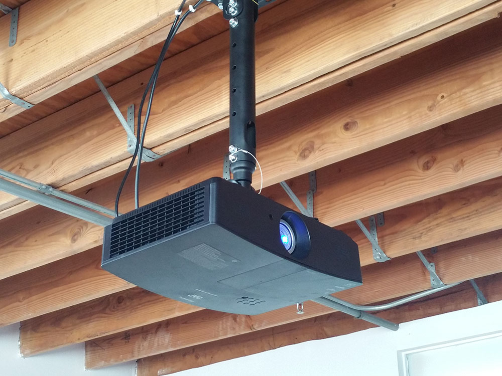 TVinstallguy.com Ceiling projector