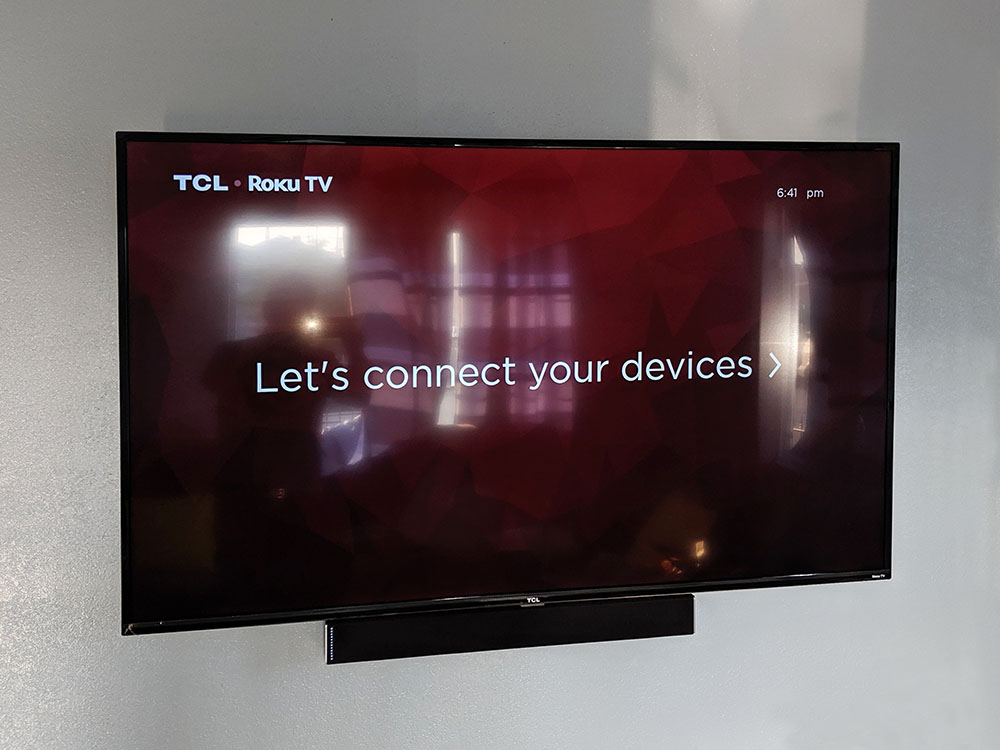 TVinstallguy.com Wall mounted TV with soundbar